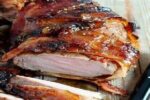 Lombo de porco caramelizado com Bacon