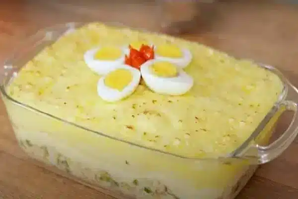 Receita de Bacalhau de forno cremoso