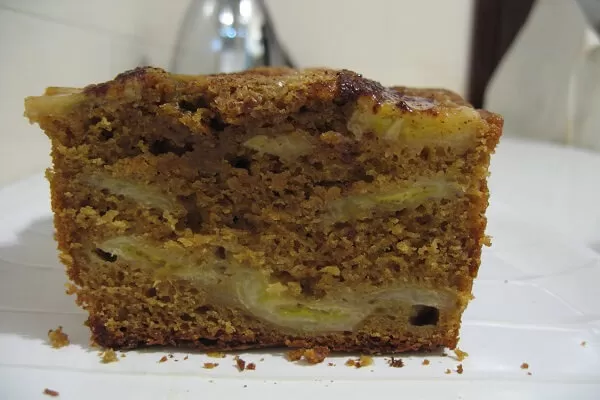 torta integral de banana