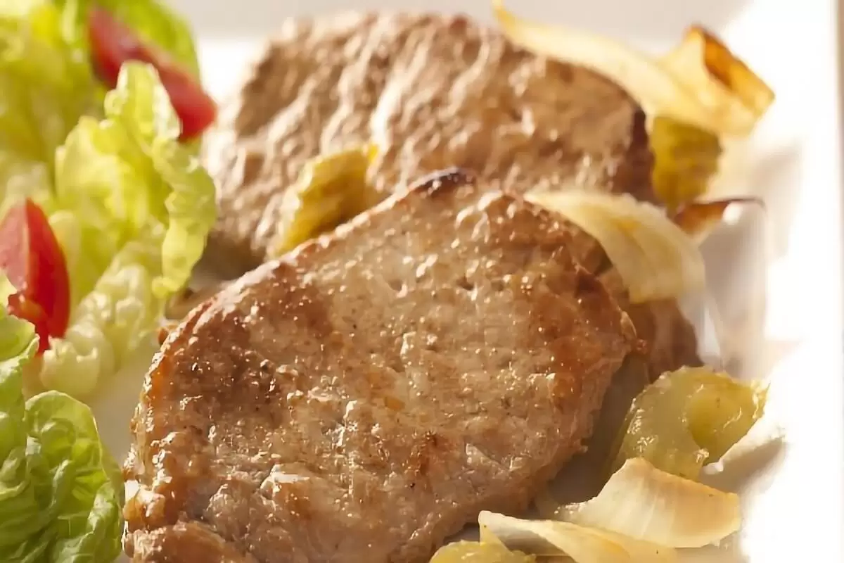 Bife de lombo assado ao forno