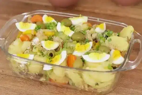 Salada de bacalhau com batata