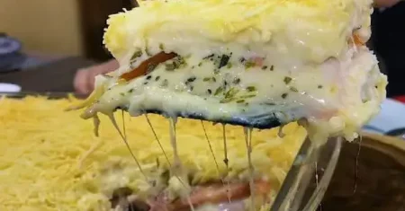 Torta presunto e queijo