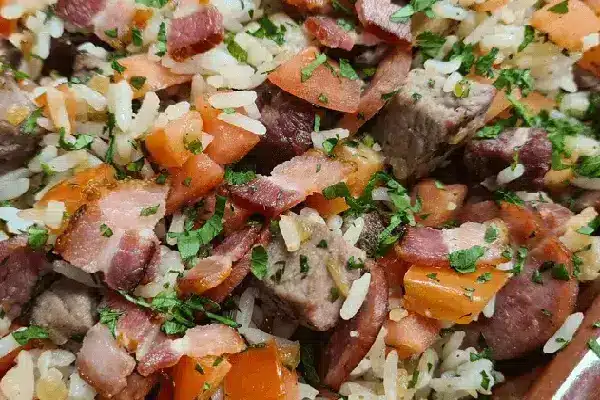 Receita de arroz de carreteiro completo