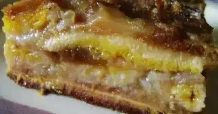 Torta de banana vegana