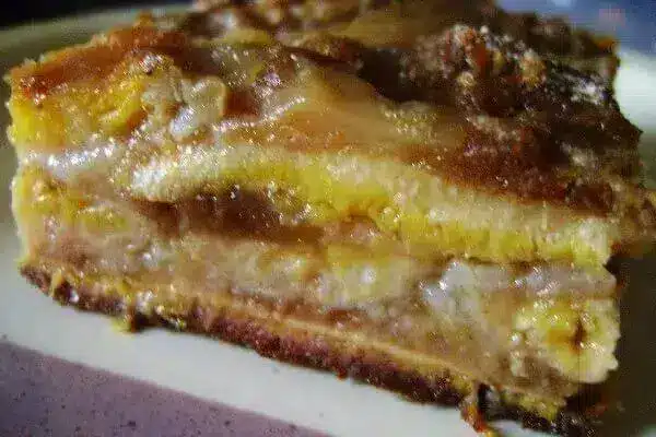 Receita de Torta de banana vegana