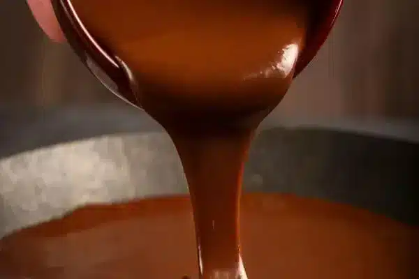 Calda de chocolate para bolo simples de preparar
