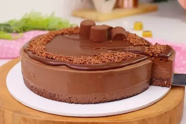Torta mousse de chocolate alpino deliciosa