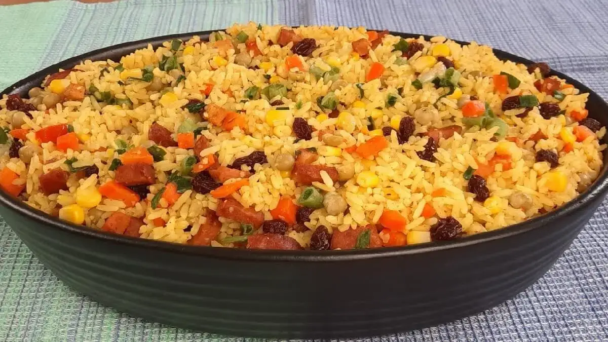 Receita de arroz de natal