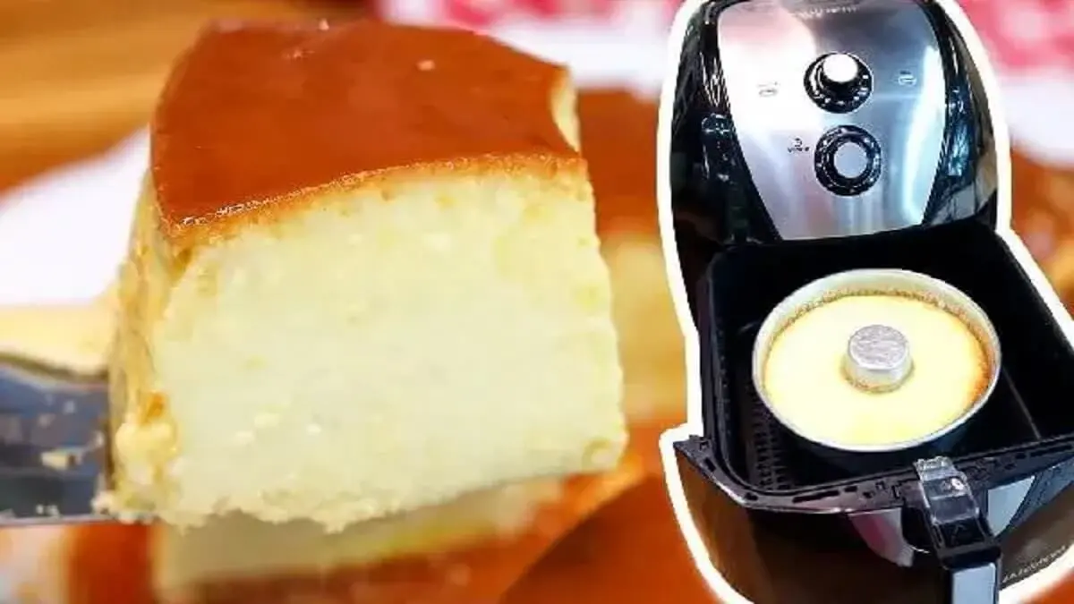 Saiba como fazer um delicioso pudim na air fryer em poucos minutos