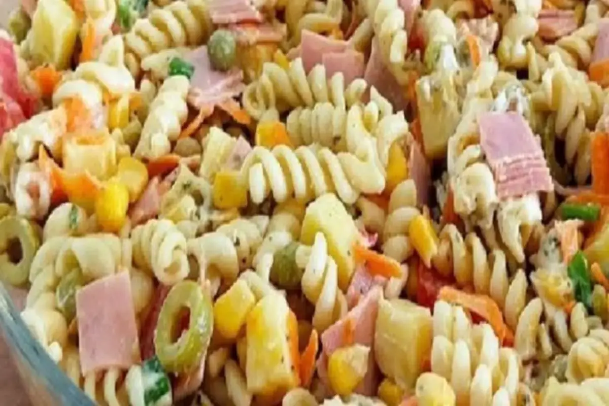 receita de Salada de macarrão parafuso