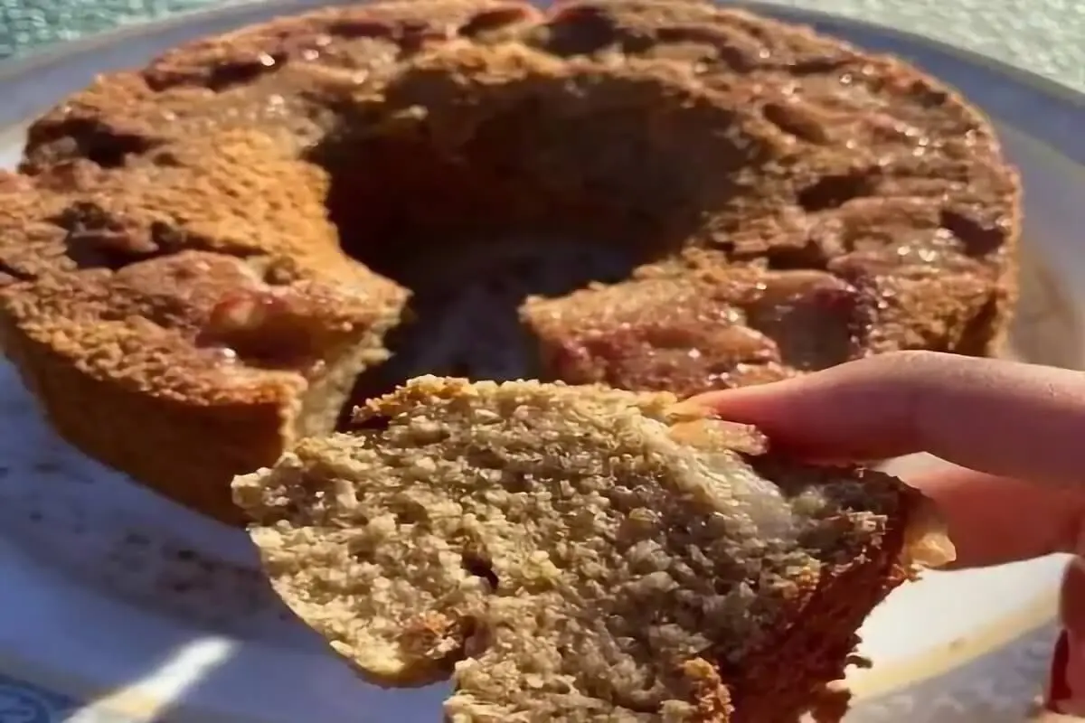 Receita de bolo de banana de liquidificador